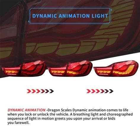 2014-2020 BMW M4 F82 & 4 Series GTS Oled Sequential Tail Lights – image 6