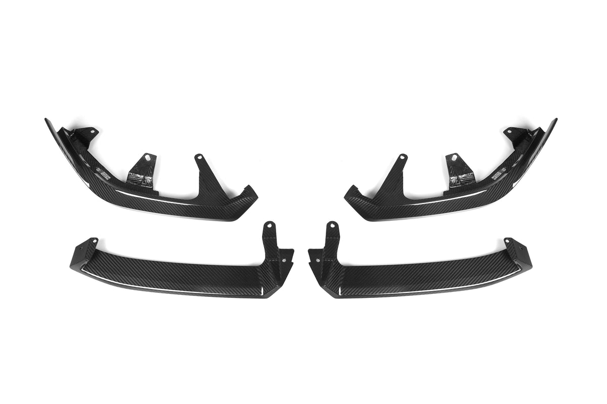 M Performance Style Pre Pregged Dry Carbon Fiber Front Lip for BMW 5 Series G60 2023+ – Photo 3