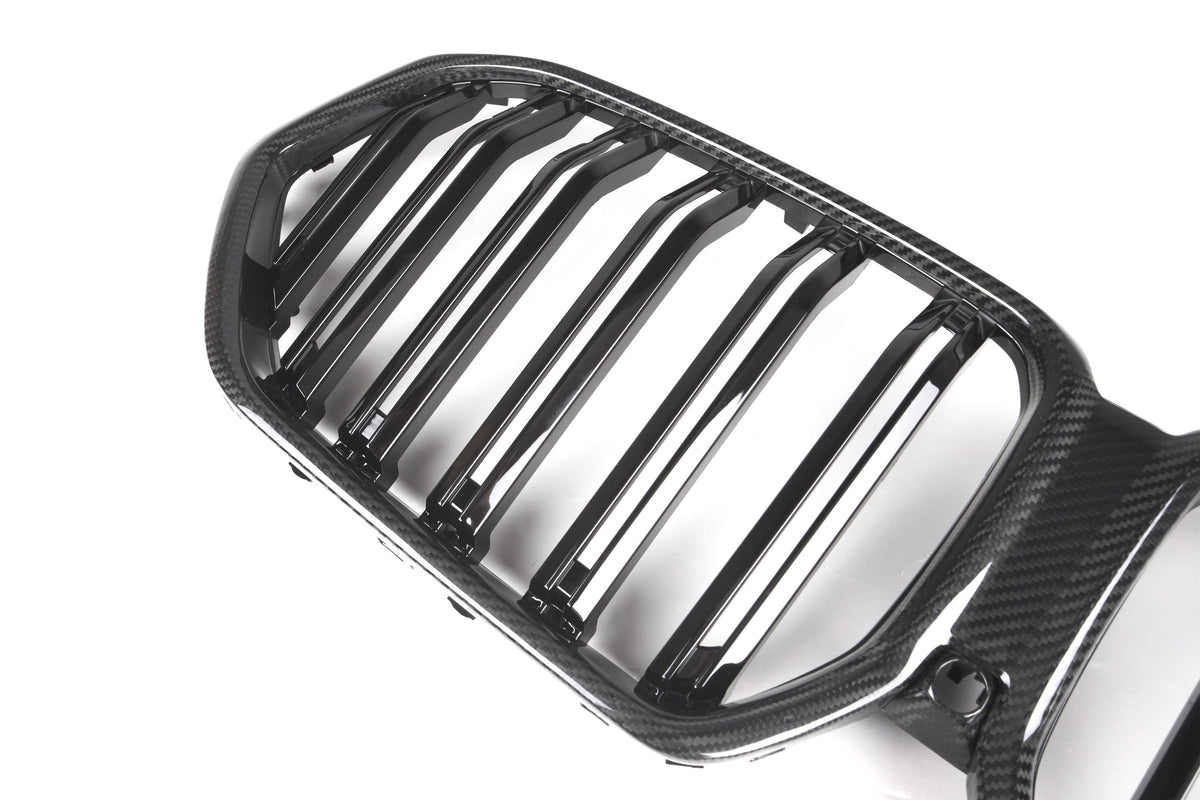 M Performance Style Pre Pregged Dry Carbon Fiber Grille for BMW X6 G06 2019-2022 – Photo 3