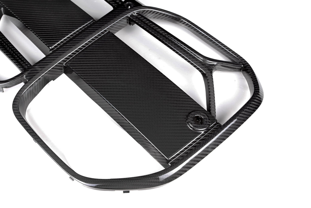 CSL Style Pre Pregged Dry Carbon Fiber Grille for BMW 4 Series G22 G23 With ACC 2020+ – image 5
