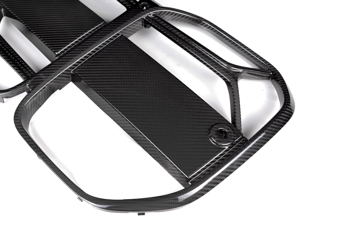CSL Style Pre Pregged Dry Carbon Fiber Grille for BMW 4 Series G22 G23 With ACC 2020+ – image 5