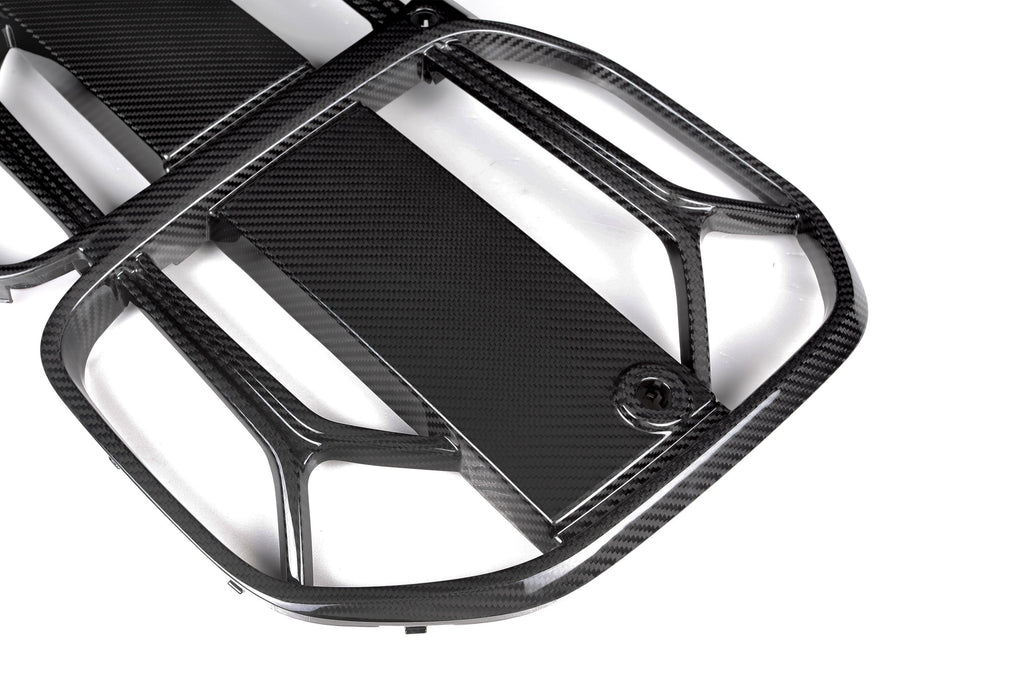 CSL Style Pre Pregged Dry Carbon Fiber Grille for BMW 4 Series G22 G23 2020+ – Photo 3