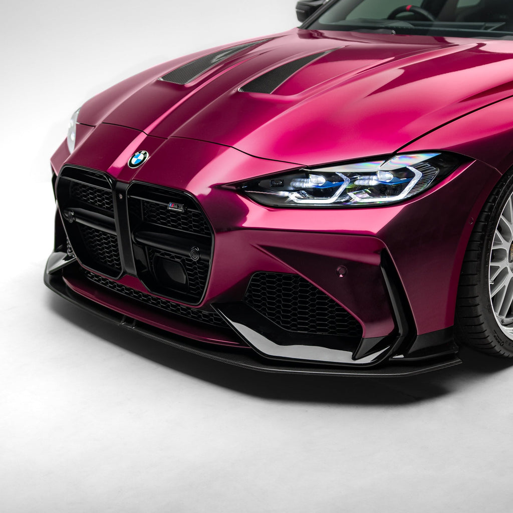 BMW G80 G81 M3 / G82 G83 M4 Dry Carbon Fiber Front Lip for Adro Front Bumper V1 2020+ – image 3
