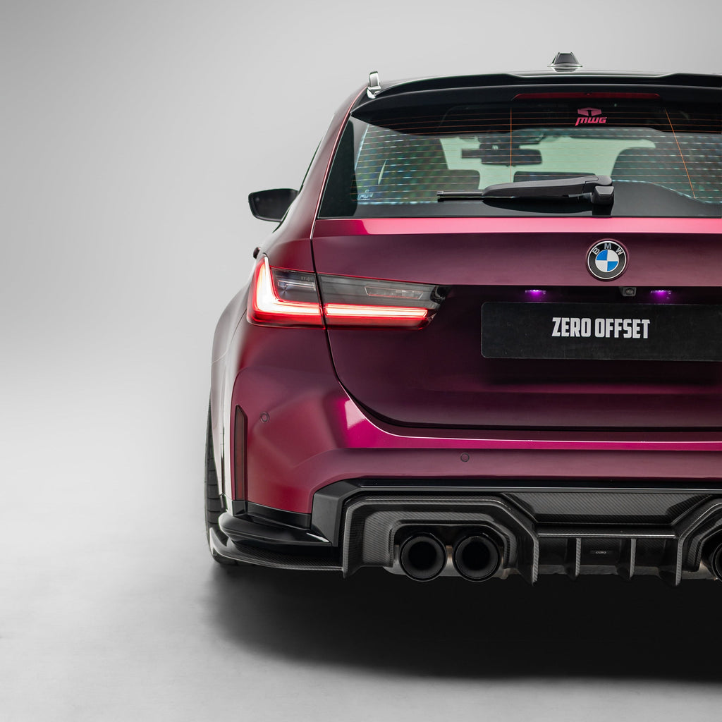 BMW G80 G81 M3 Dry Carbon Fiber Rear Diffuser V1 2020+ – image 5