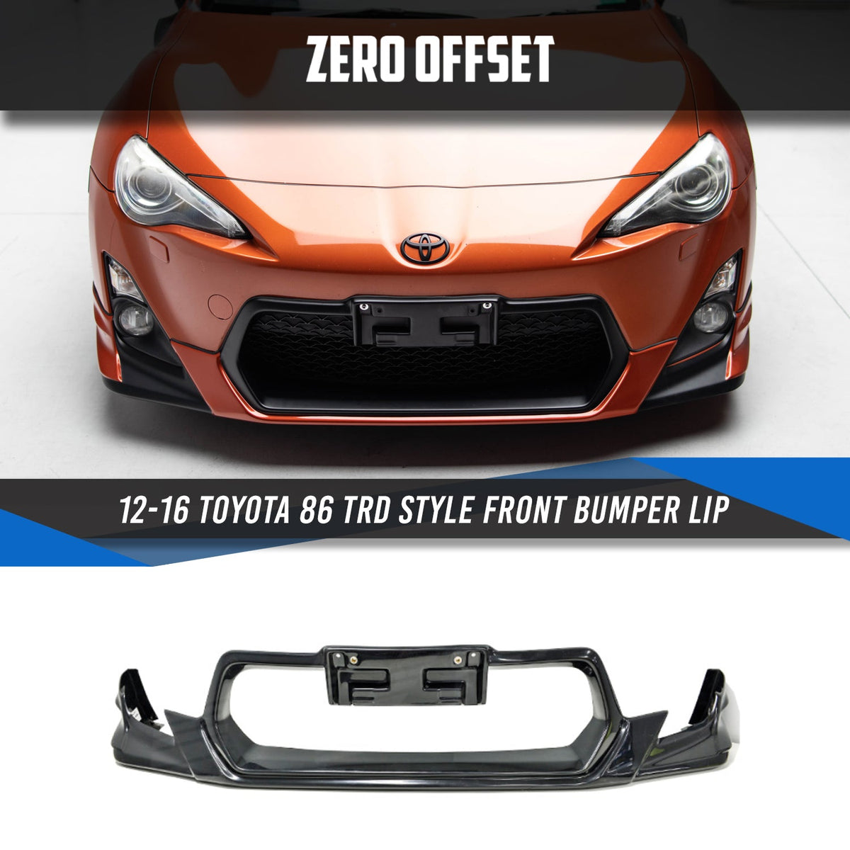 TRD Style Front Lip for Toyota 86 (ZN6) 2012-2016 – image 7