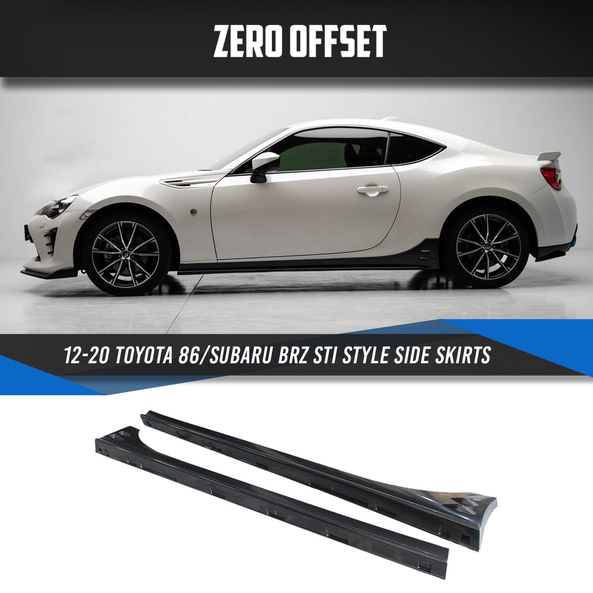 STI Style Side Skirts for Toyota 86 (ZN6)/Subaru BRZ (ZC6) 2012-2021 – image 17