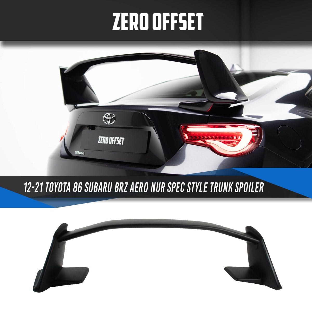 Aero/Nur Spec Style Trunk Spoiler for Toyota 86 (ZN6) / Subaru BRZ (ZC6) 2012-2021 – image 11