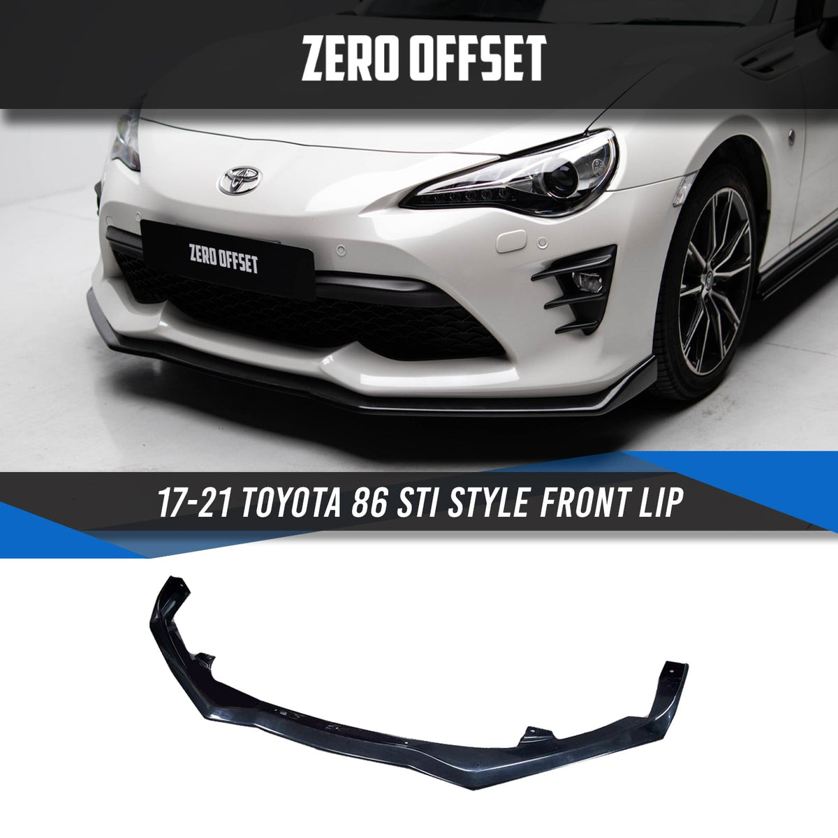 STI Style Front Lip for Toyota 86 (ZN6) 2017-2021 – image 5