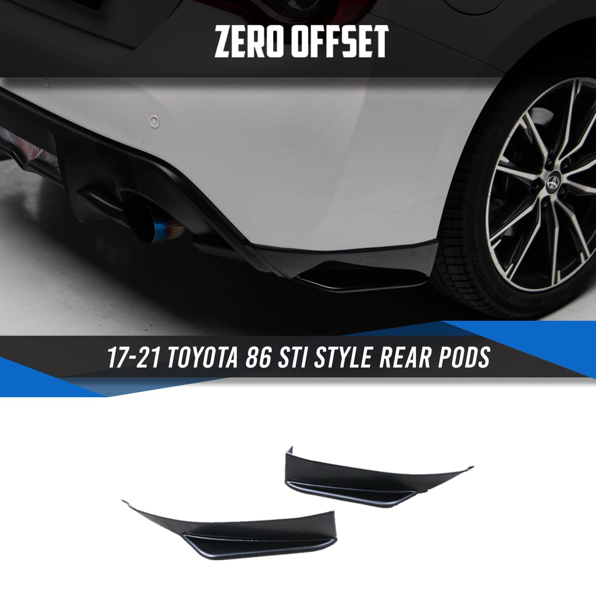 STI Style Rear Pods for Toyota 86 (ZN6) 2017-2021 – image 6