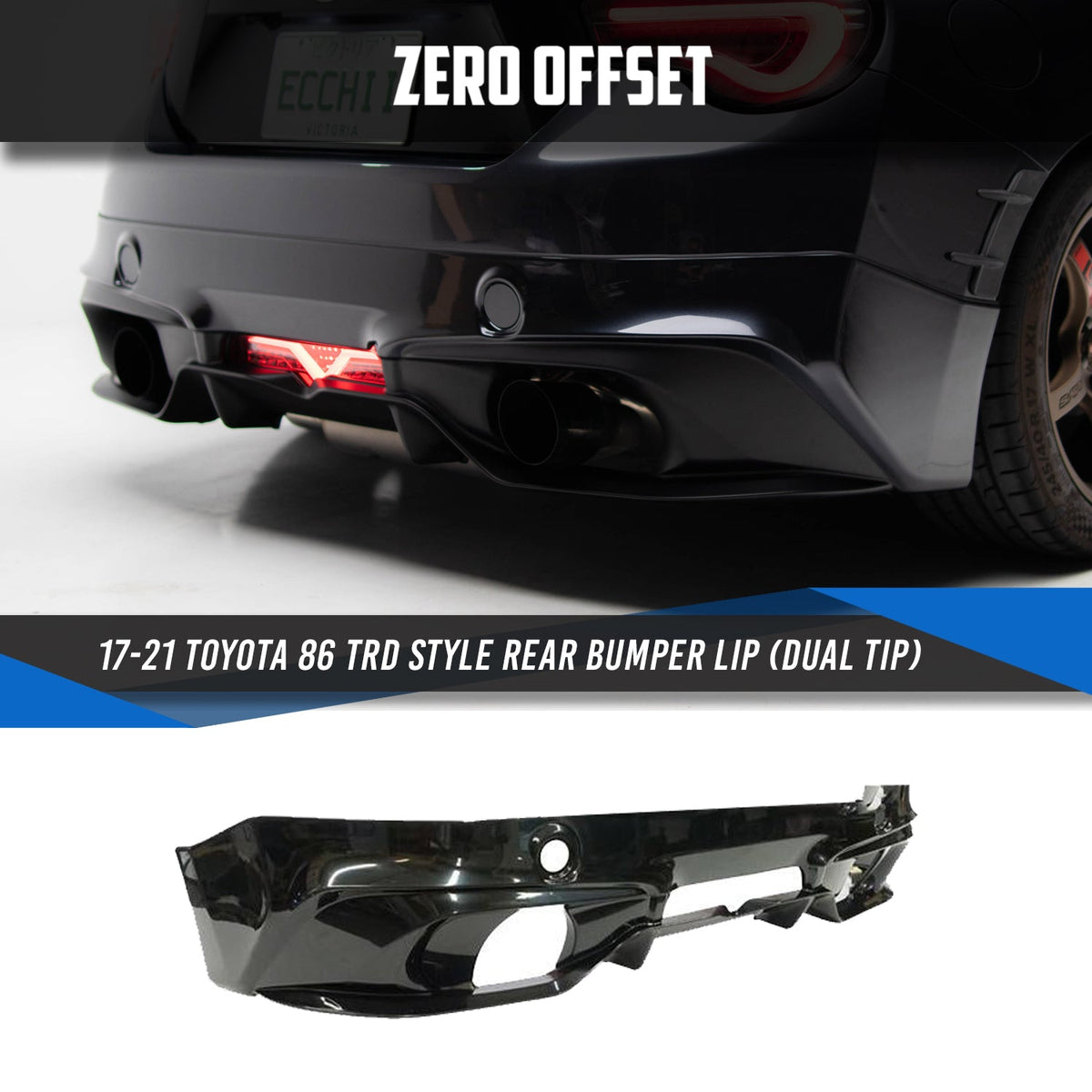TRD V2 Style Rear Lip for Toyota 86 (ZN6) 2012-2021 – image 11