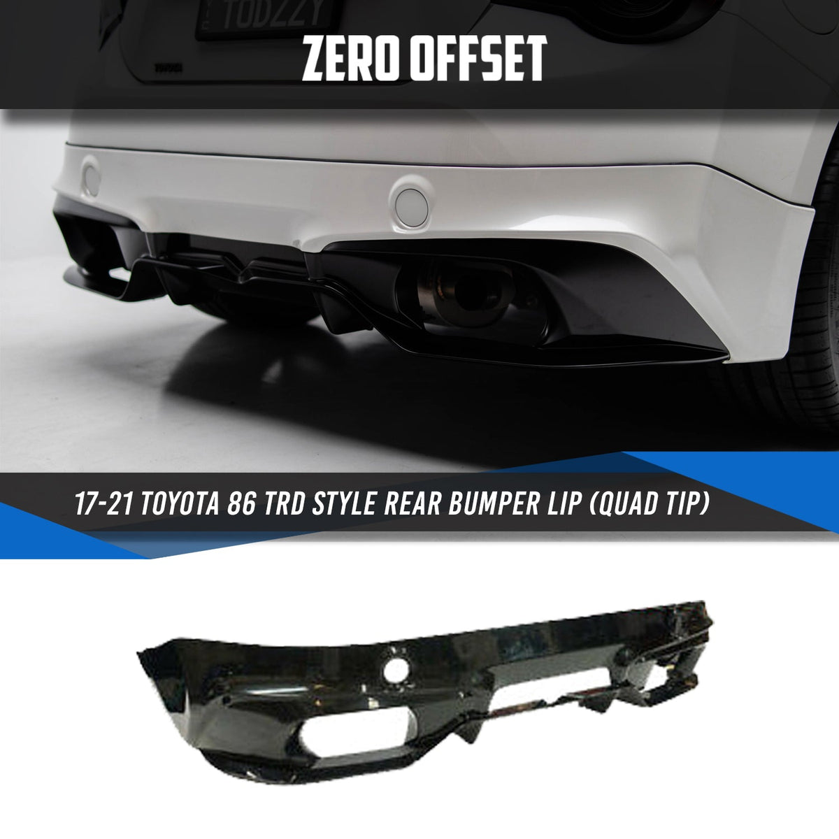 TRD V2 Style Rear Lip for Toyota 86 (ZN6) 2012-2021 – image 10