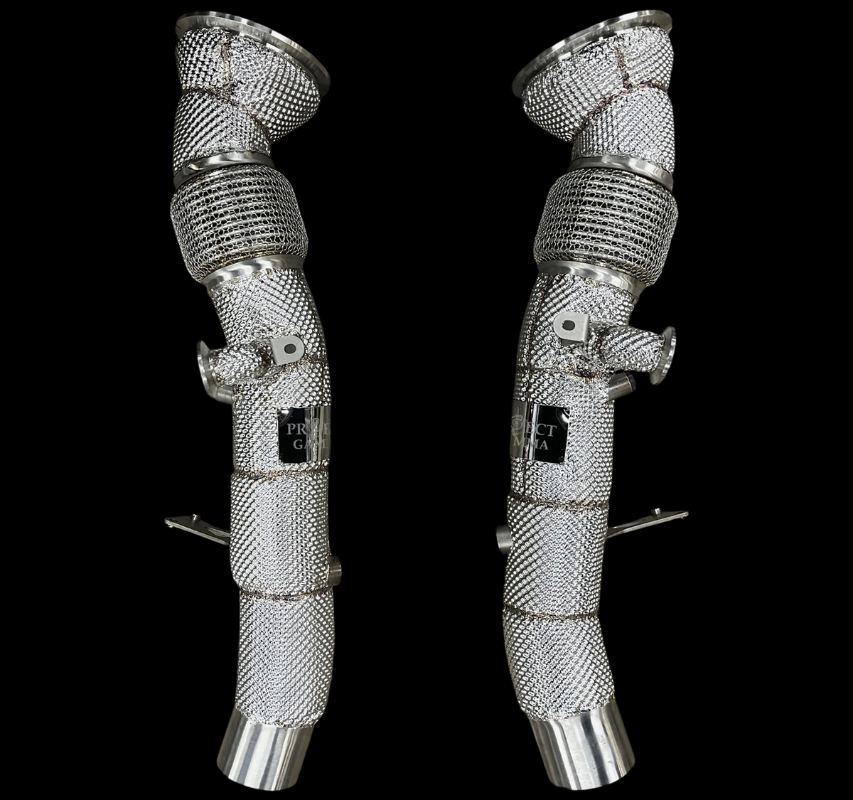 Ferrari 296 GTB / GTS Stainless Steel Valved Exhaust System & Heat Shield Performance Downpipes – Photo 3
