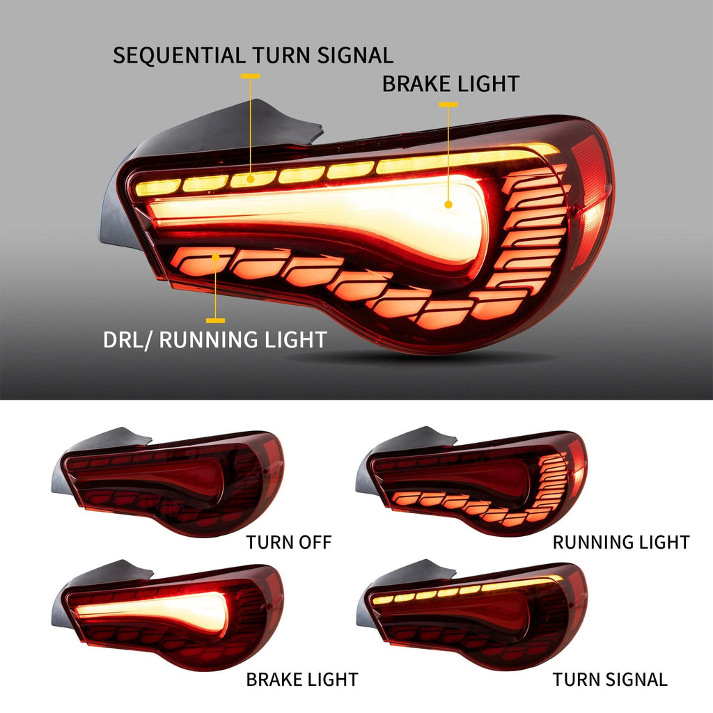 2012-2021 Toyota 86 / Subaru BRZ GTS Style Sequential Oled Tail Lights – image 6
