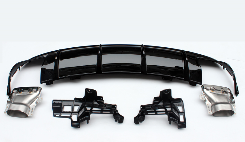 AMG Style Rear Diffuser & Exhaust Tips for Mercedes-Benz CLA C117 Coupe / X117 Wagon 2014-2018 – Photo 2