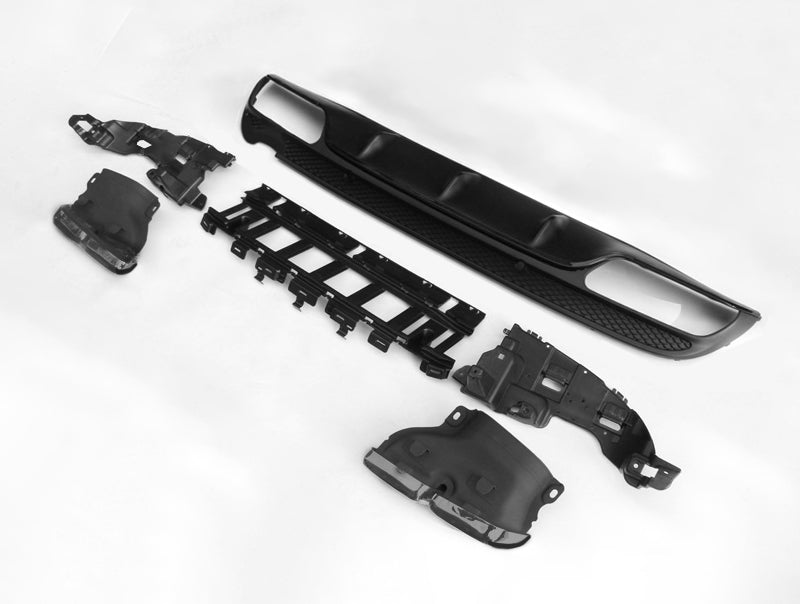 AMG Style Rear Diffuser & Exhaust Tips for Mercedes-Benz C Class W205 Sedan / S205 Wagon 2015-2018 – image 6