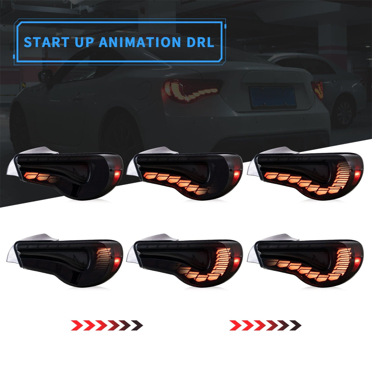 2012-2021 Toyota 86 / Subaru BRZ GTS Style Sequential Oled Tail Lights – image 7