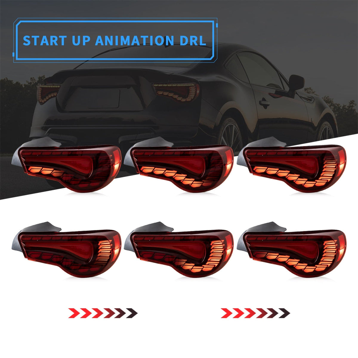 2012-2021 Toyota 86 / Subaru BRZ GTS Style Sequential Oled Tail Lights – image 8