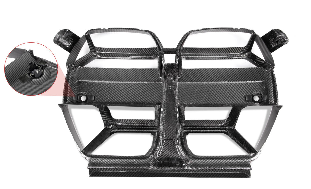 CSL Style Pre Pregged Dry Carbon Grille For BMW M3 G80 G81 / M4 G82 G83 without ACC 2020+ – image 13