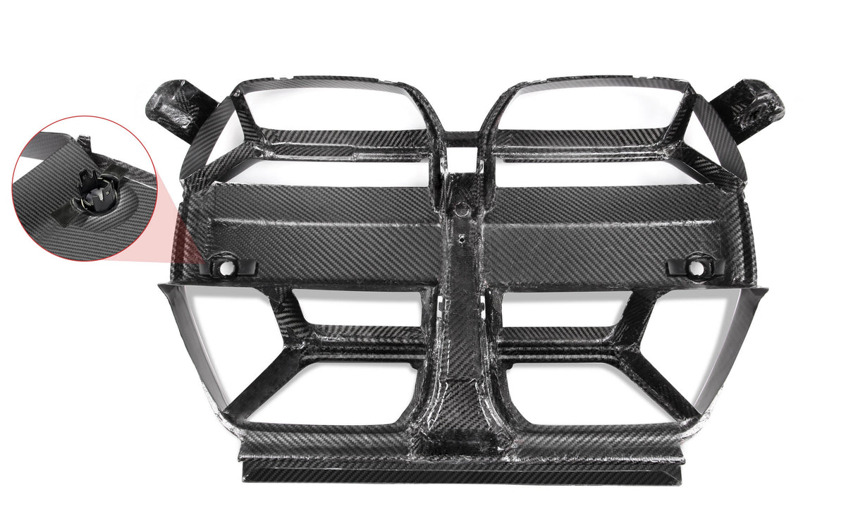 CSL Style Pre Pregged Dry Carbon Grille For BMW M3 G80 G81 / M4 G82 G83 without ACC 2020+ – image 13