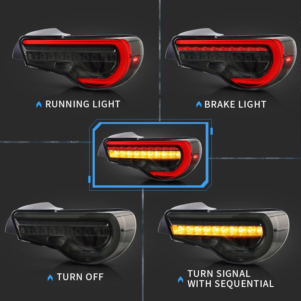 2012-2021 Toyota 86 / Subaru BRZ Sequential LED Tail Lights – image 5
