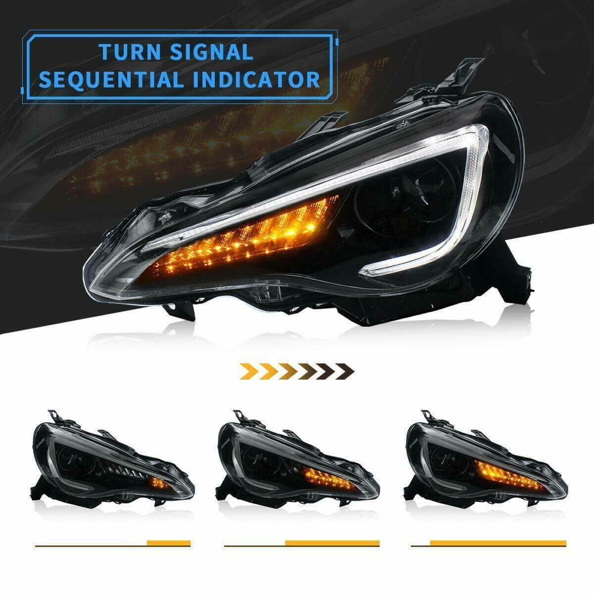 2012-2021 Toyota 86 (ZN6) / Subaru BRZ (ZC6) Sequential LED Headlights – image 4