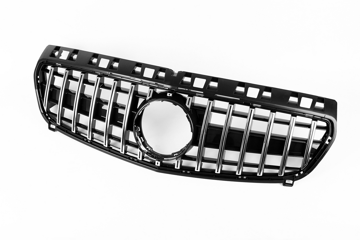 AMG Panamericana Style Grille for Mercedes-Benz A Class W176 2013-2015 - Silver – image 8