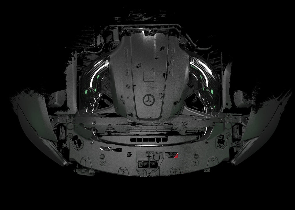 Mercedes AMG GT GTS Carbon Intake Installed