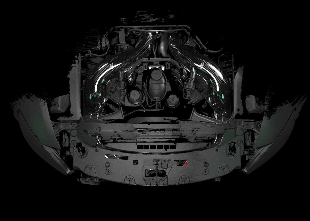 Mercedes-Benz AMG GT/GT-S/GT-R Carbon Fiber Intakes with Filters – image 3