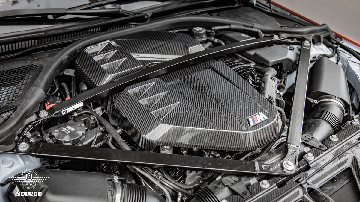 OEM Style Pre Pregged Dry Carbon Engine Cover For BMW M2 G87 / M3 G80 G81 / M4 G82 G83 2020+ – image 13