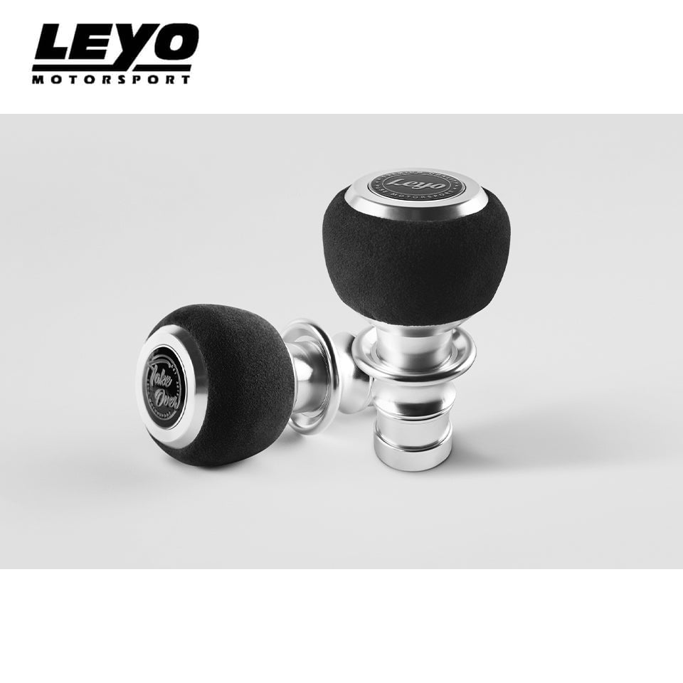 Black Alcantara DSG Shift Knob Silver Anodized - Volkswagen Audi Skoda – image 5
