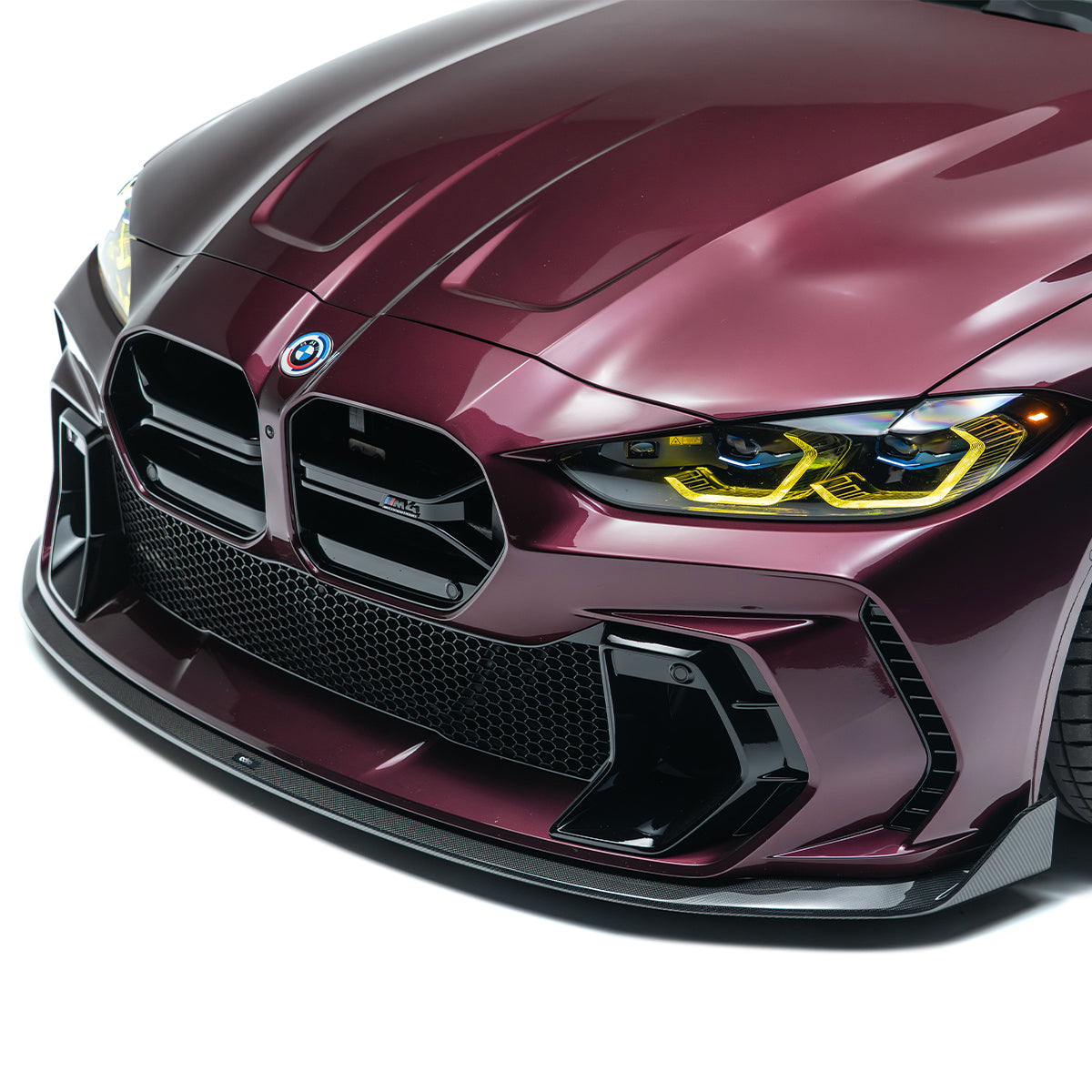 BMW G80 G81 M3 / G82 G83 M4 Dry Carbon Fiber Front Lip for Adro Front Bumper V2 2020+ – image 2
