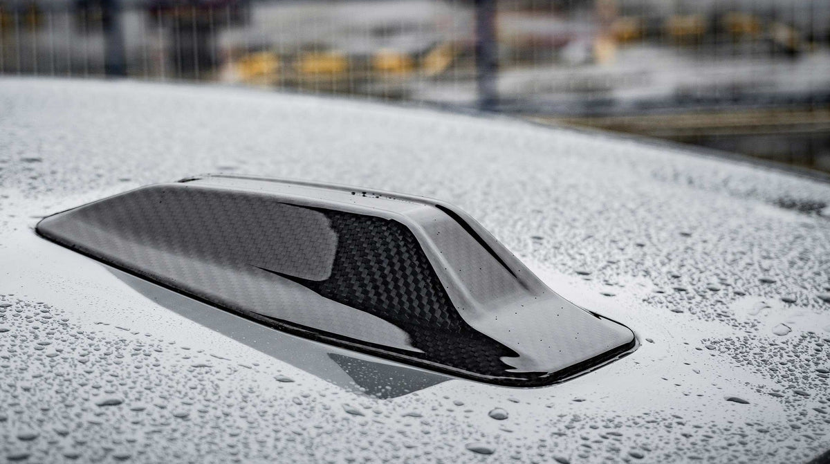 OEM Style Pre Pregged Dry Carbon Fiber Antenna Trim for BMW 4 Series i4 G26 2021+ / X1 U11 2022+ – image 5