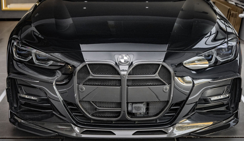 CSL Style Pre Pregged Dry Carbon Fiber Grille for BMW 4 Series G22 G23 With ACC 2020+ – image 2