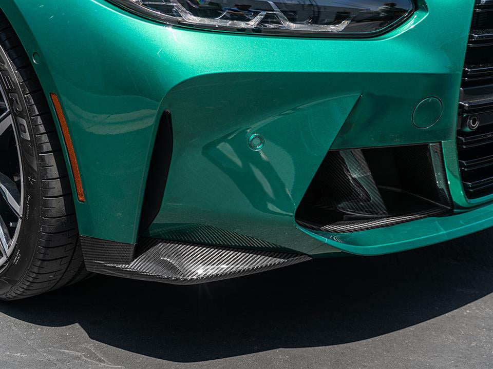 OEM Style Pre Pregged Dry Carbon Fiber Front Splitters for BMW M3 G80 / M4 G82 2020+ – image 4