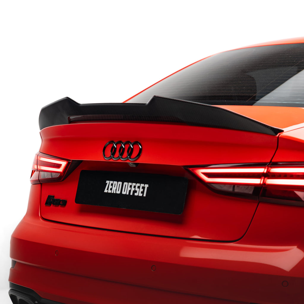 PSM Style Pre Pregged Dry Carbon Fiber Spoiler for Audi A3/S3/RS3 8V Sedan 2013+ – image 2