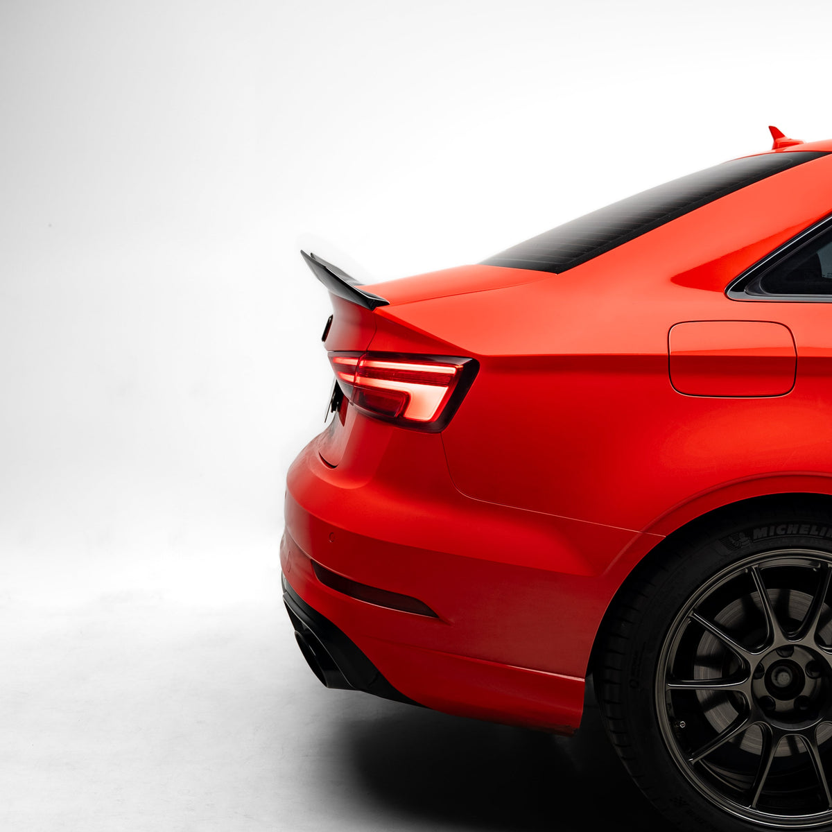 PSM Style Pre Pregged Dry Carbon Fiber Spoiler for Audi A3/S3/RS3 8V Sedan 2013+ – image 4