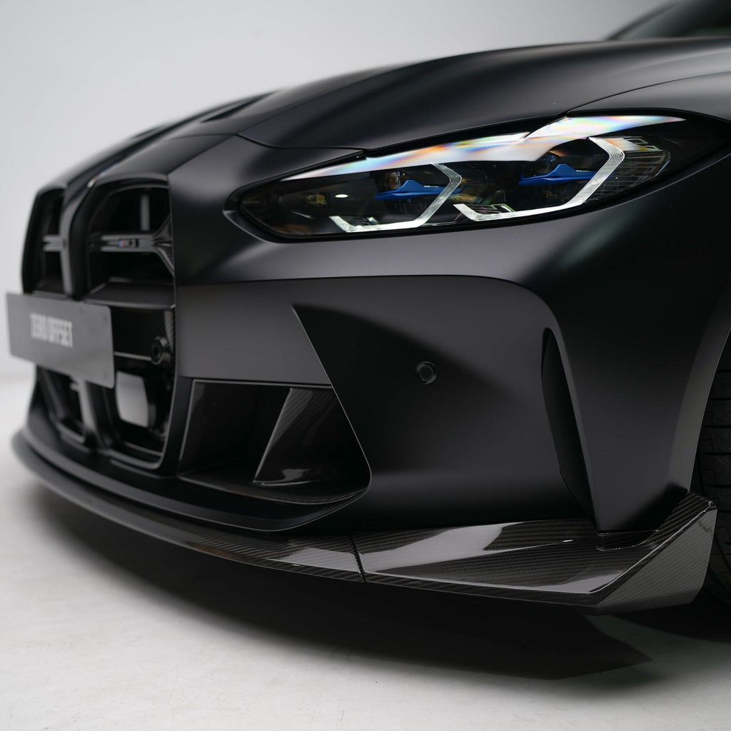 CSL Style Pre Pregged Dry Carbon Front Lip for BMW M3 G80 G81 / M4 G82 G83 2020+ – image 4