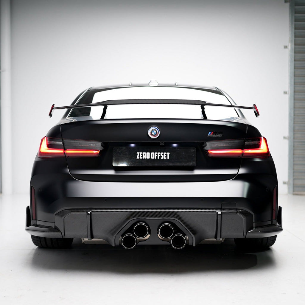 M Performance Style Pre Pregged Dry Carbon Diffuser For BMW M3 G80 G81 / M4 G82 G83 (Centre Exhaust) 2020+ – image 5
