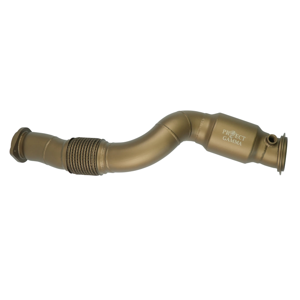BMW G82 M4 200 Cell Downpipes Installed