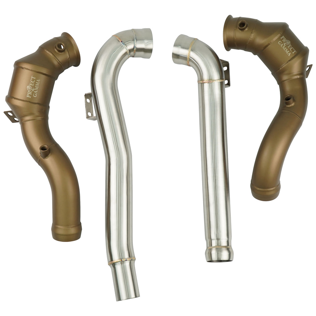 Mercedes AMG GT Catted Downpipes – Rear View