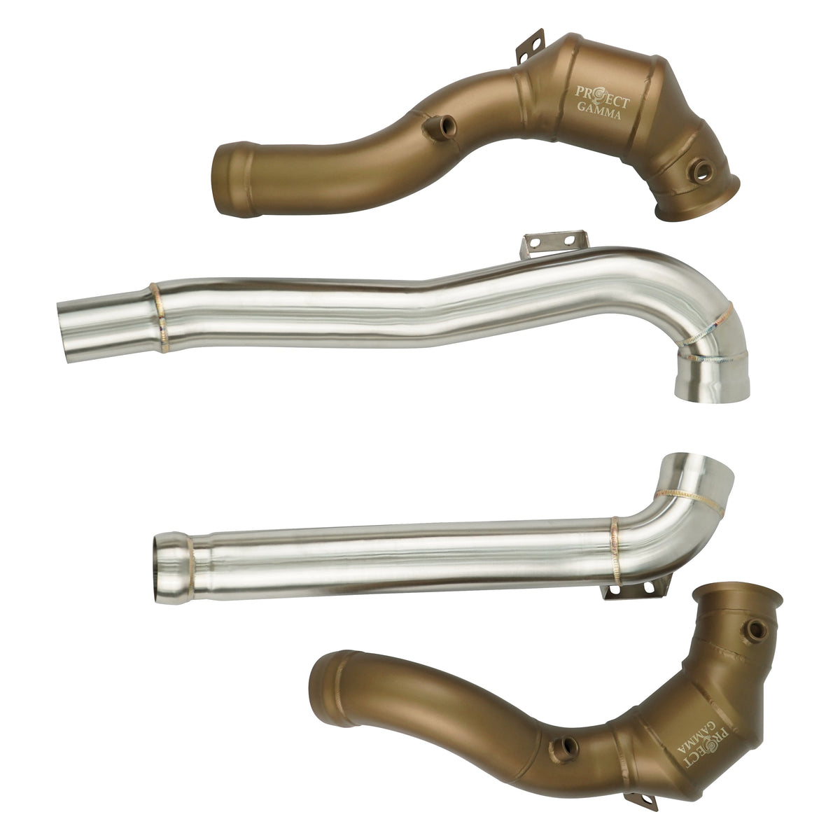 Mercedes AMG GT 200 Cell Downpipes Installed