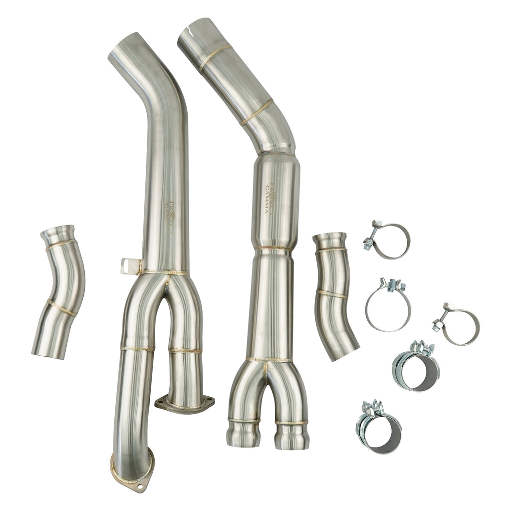 BMW G80 G82 Stainless Steel Mid-Pipes – Rear View