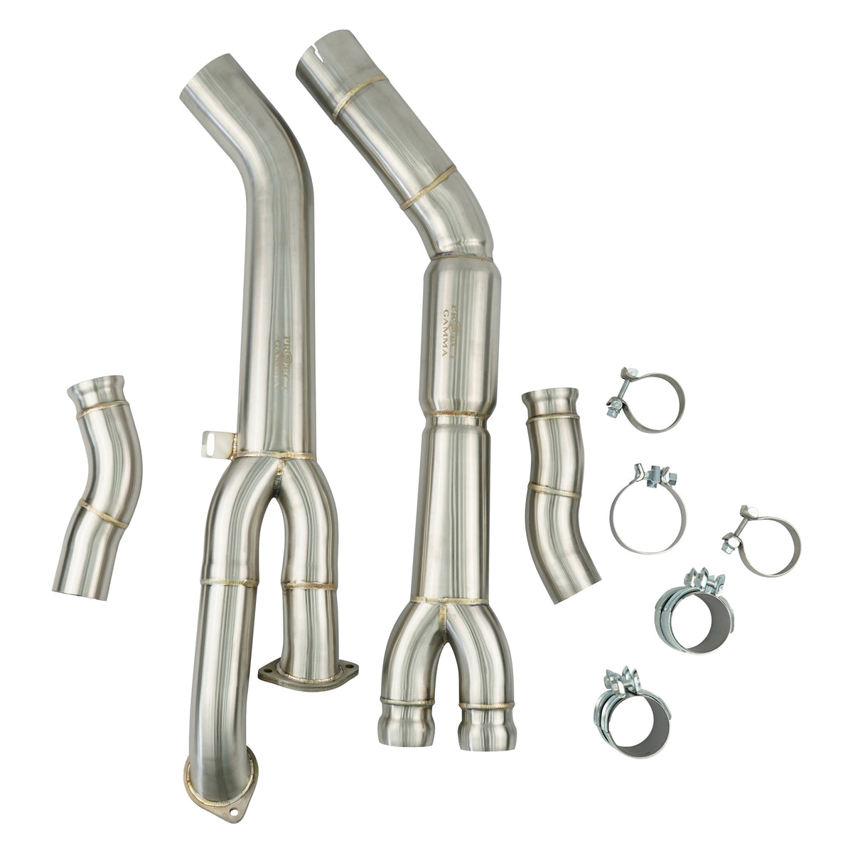 BMW G80 G82 Stainless Steel Mid-Pipes – Rear View