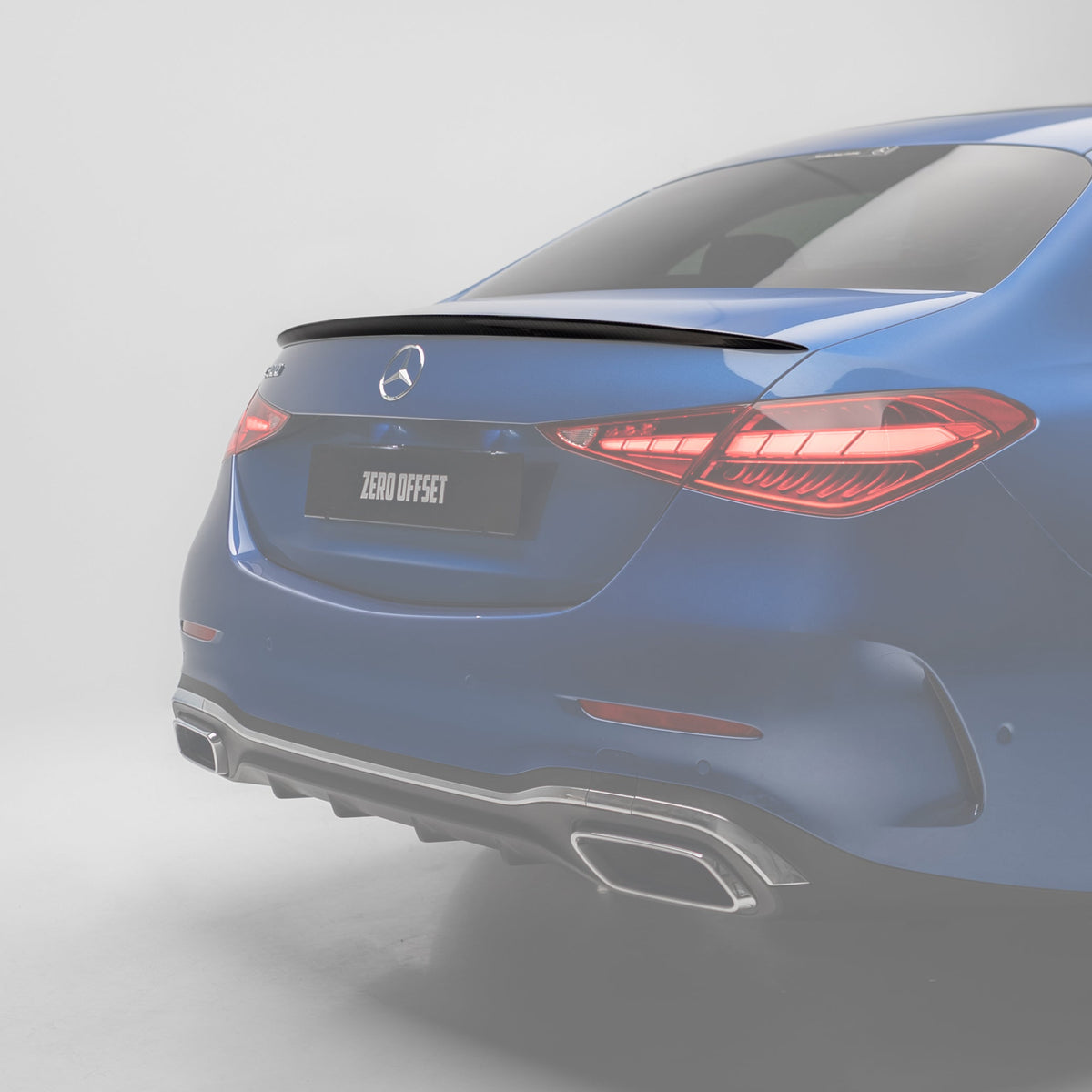 OEM Style Pre Pregged Dry Carbon Fiber Spoiler for Mercedes-Benz C Class W206 Sedan 2021+