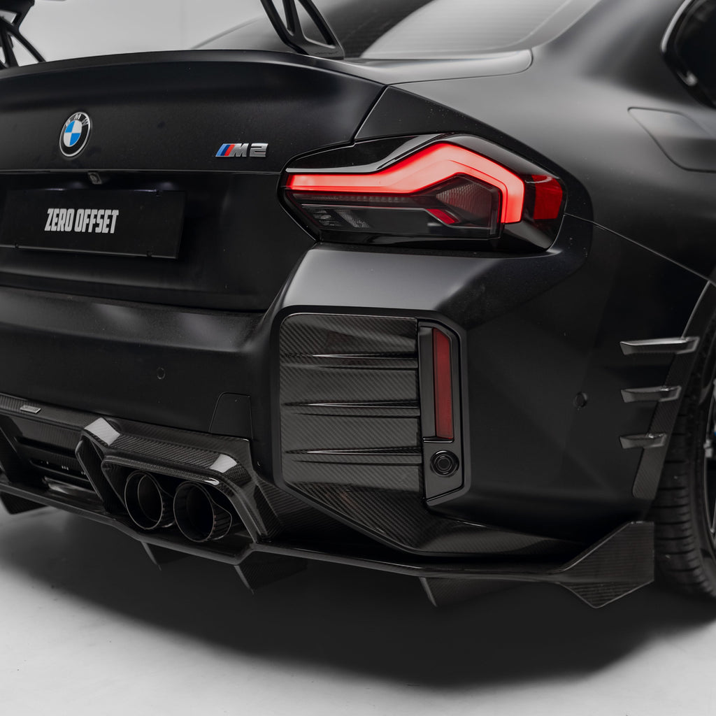 M Performance Style Pre Pregged Dry Carbon Fiber Rear Bumper Trim for BMW M2 G87 2023+ – image 2