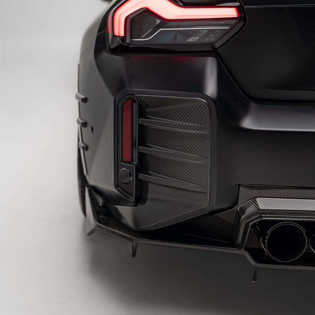 M Performance Style Pre Pregged Dry Carbon Fiber Rear Bumper Trim for BMW M2 G87 2023+ – image 3