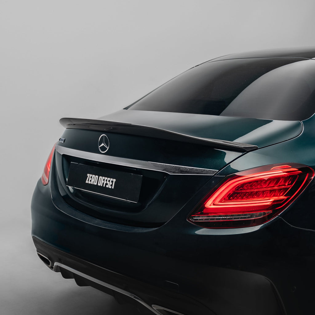 PSM Style Pre Pregged Dry Carbon Fiber Spoiler for Mercedes-Benz C Class W205 Sedan 2018+ – image 2