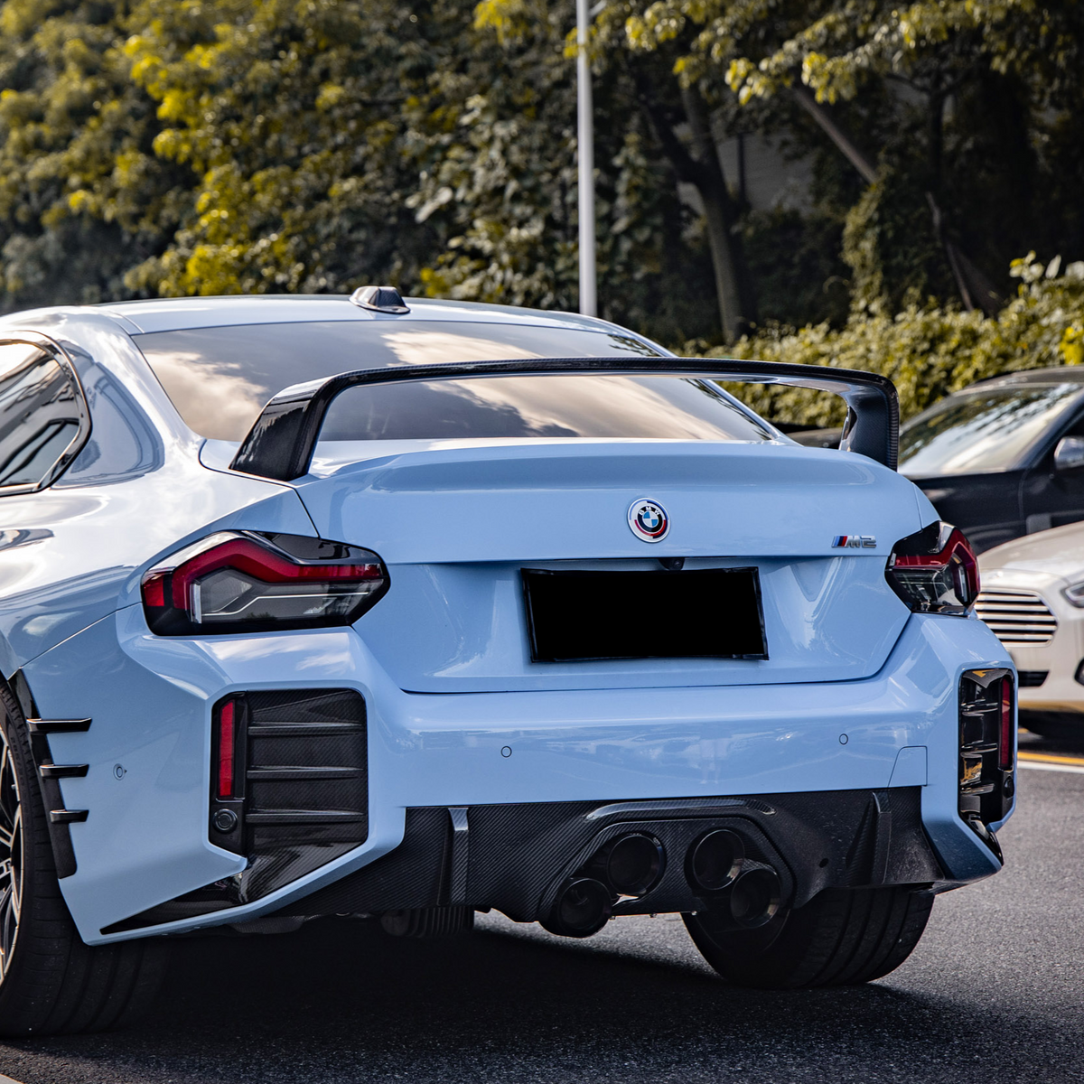 M Performance Style Pre Pregged Dry Carbon Fiber Rear Wing Spoiler for BMW 2 Series Coupe G42 2021+ / M2 G87 2 – image 7