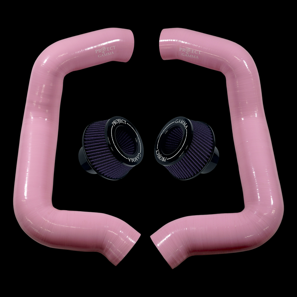 Project Gamma BMW M5 G90 / G99 and 7 Series G70 / G73 Silicone Intakes and Filters – Pink/Purple Combo
