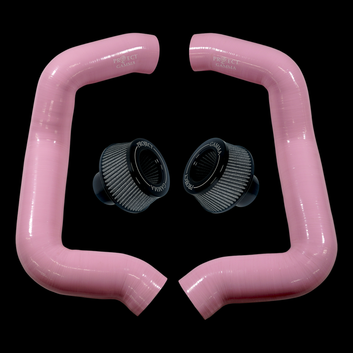 Project Gamma BMW M5 G90 / G99 and 7 Series G70 / G73 Silicone Intakes and Filters – Pink/Silver Combo